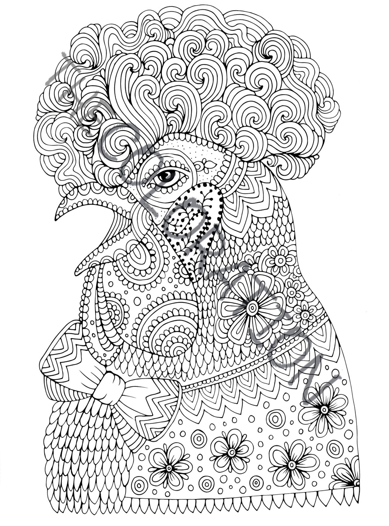 COLORATION Exotic Animals Volume I, Coloring Book for Adults