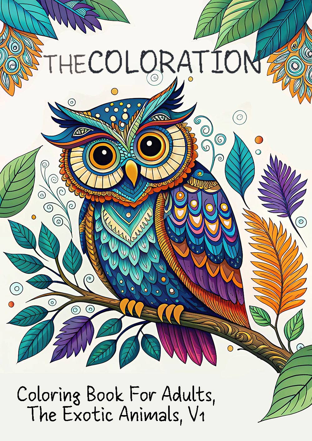 COLORATION Exotic Animals Volume I, Coloring Book for Adults