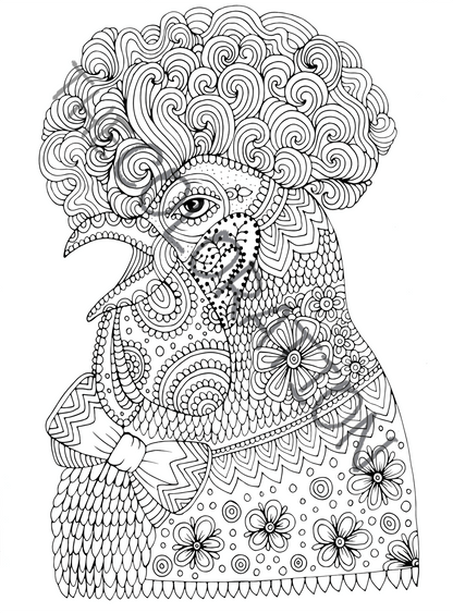 COLORATION Exotic Animals Volume I, Coloring Book for Adults