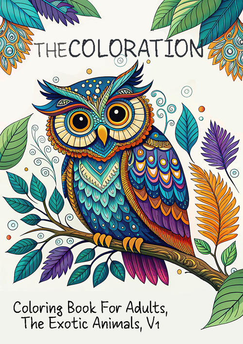 COLORATION Exotic Animals Volume I, Coloring Book for Adults